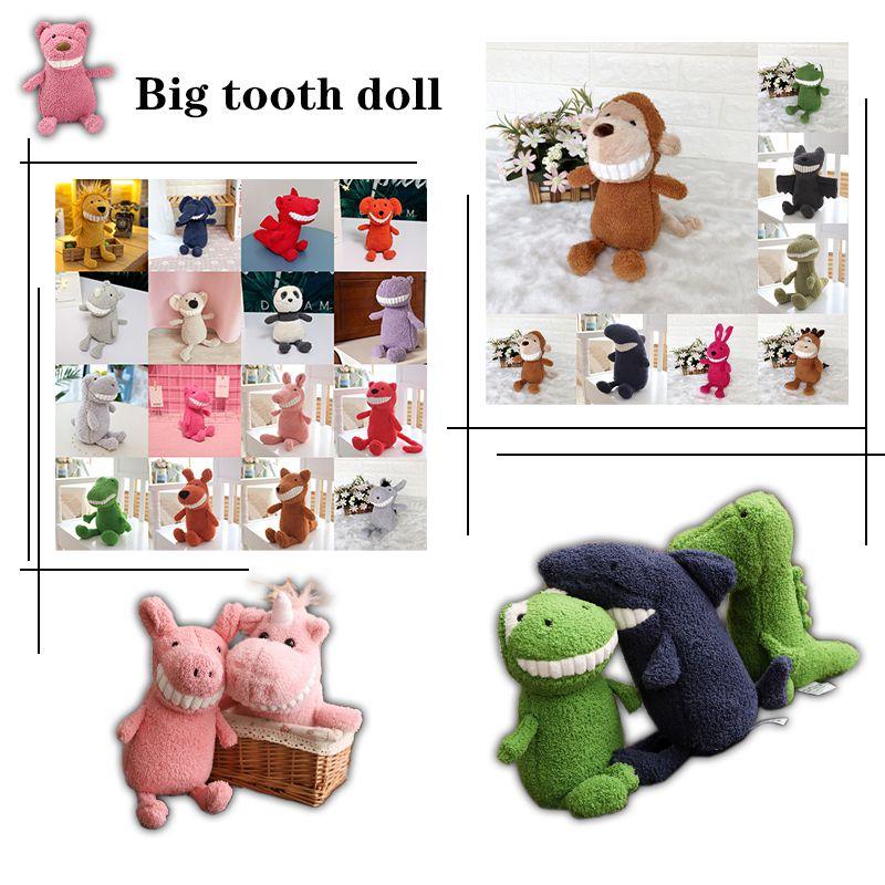 Smile New 2021 Big Teeth Doll Creative Plush Toys Custom Dinosaur Childrens