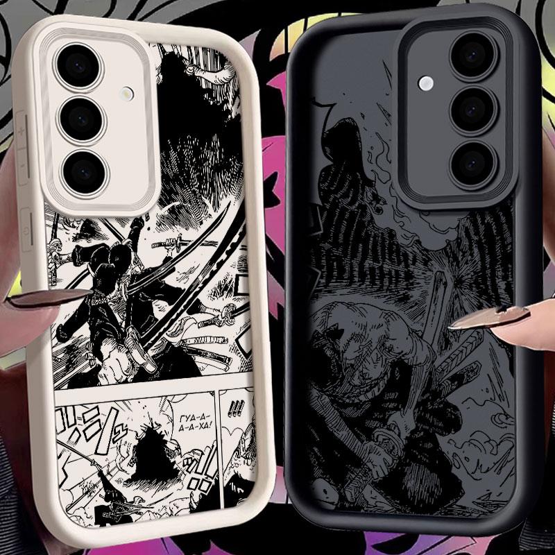 Чехол для телефона с Ророноа Зоро из манги для Samsung S26 S25 S24 S23 S21 S20 Ultra One Pieces для Galaxy S25 S24 FE S26 Plus Силиконовый чехол