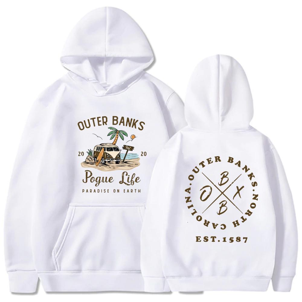 Женская толстовка с длинными рукавами Outer Banks, толстовка Pogue Life, студенческий пуловер в стиле Харадзюку, топы с капюшоном, Sudadera, толстовки