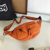 Zipper Nylon Selling Designer Crossbody Bag Solid Color Commuting Casual Chest Bag Soft Simple Versatile Waist Packs