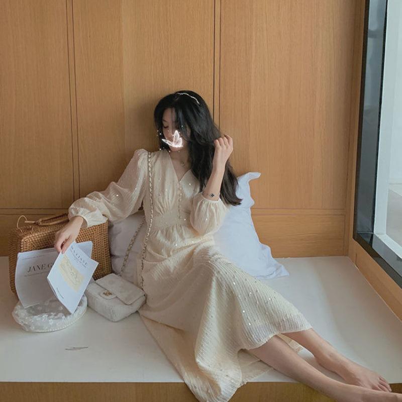 Elegant Bodycon Women's Dress for Women 2022 Summer Long Sleeve Chiffon Maxi Boho Dresses Woman Robe Femme Ladies Vestidos Mujer