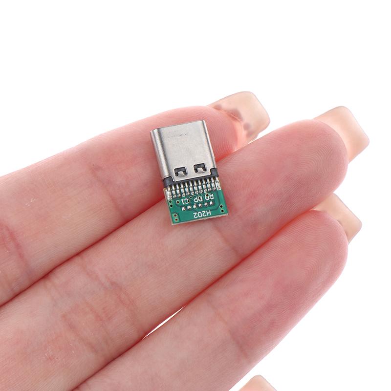 5 шт. разъем USB 3.1 типа C припой провода и кабель поддержка печатной платы