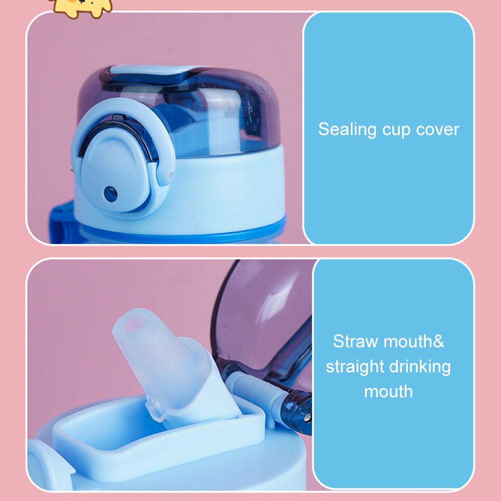 Бутылка для воды 1 л с соломинкой градиентная бутылка для питьевой воды герметичная откидная крышка