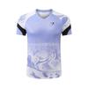 Unisex Badminton Sport T-Shirt Set Kids Adult Training Casual Wear Striped Design