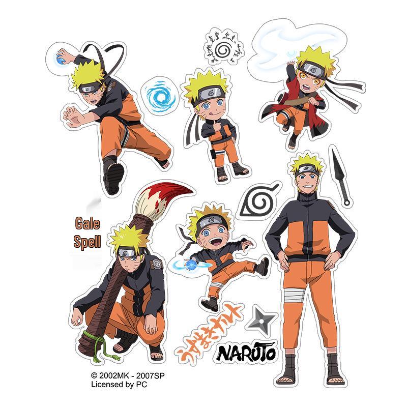 Водонепроницаемые многоразовые наклейки Naruto Акацуки и Какаши - Оригинальный товар
