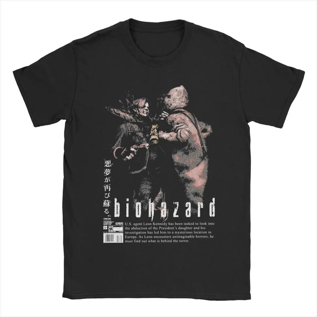 Cool Residents Evils The Chainsaw T-Shirts for Round Neck Pure Cotton T Shirt Short Sleeve Tee Shirt Summer Clothes
