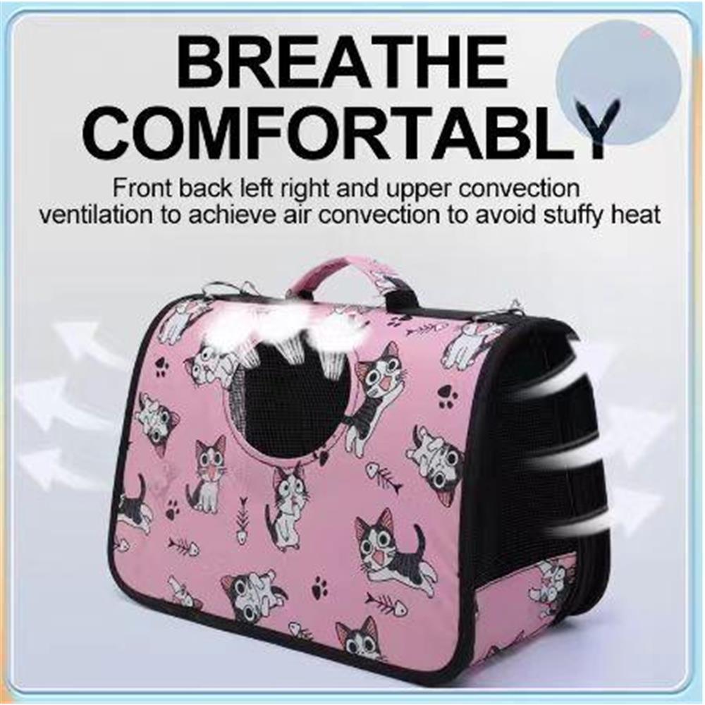 Сумка-переноска для домашних животных, собак и кошек, дорожная сумка первой необходимости, модная складная портативная сумка-14,17 дюйма