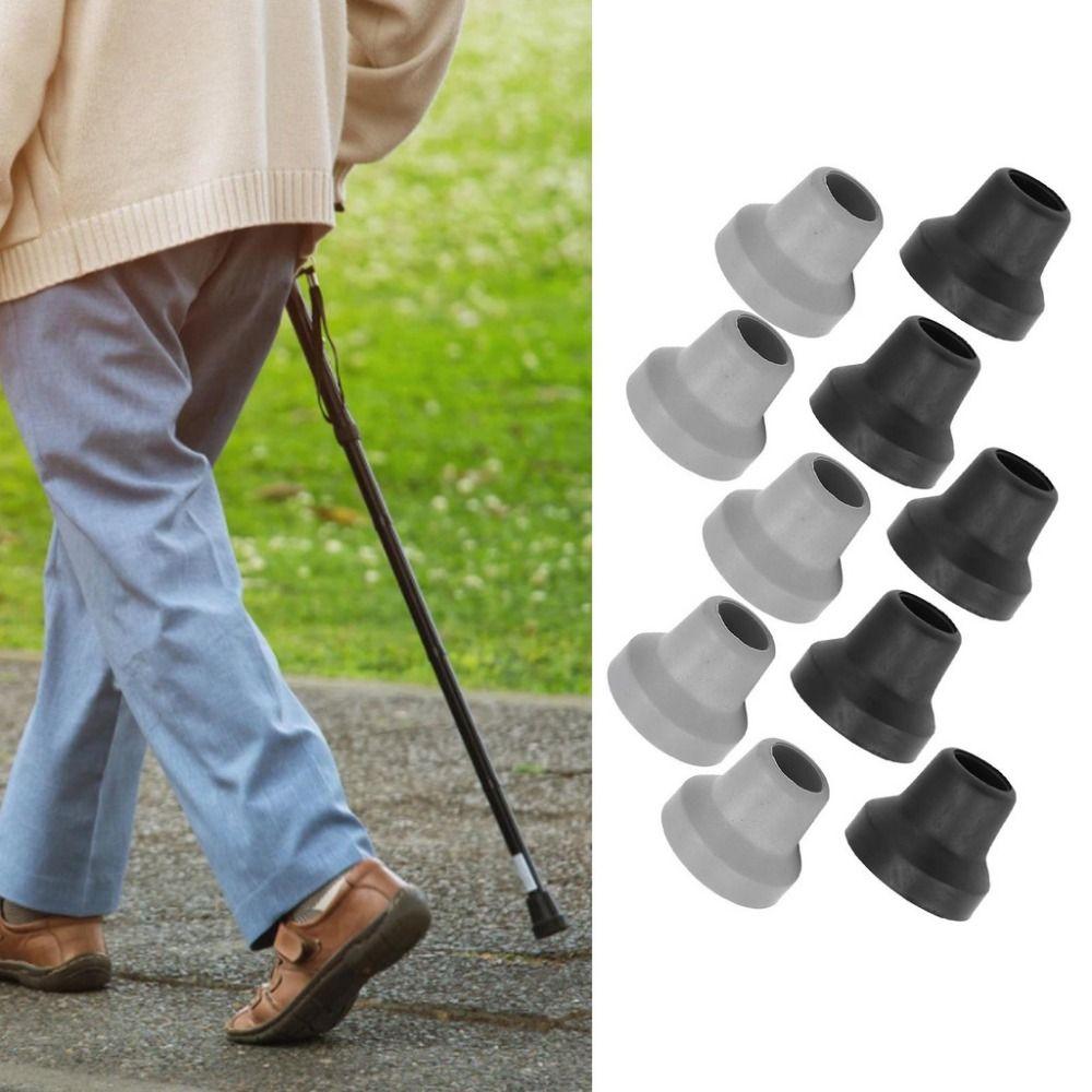 2Pcs Replacement Cane Tips Covers Elder Crutch Pads Trekking Pole Durable Crutches Foots  Crutches