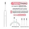 Electric Ultrasonic Toothbrush Six Speed Mode Home Soft Hair USB Charging Waterproof Adult Tooth Cleaner Automatic Couple Set