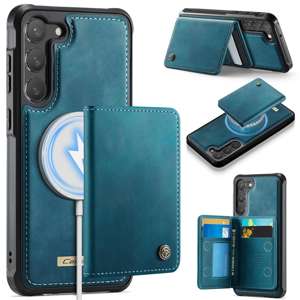 For Samsung Galaxy S23 Magnetic Case CASEME ME80 Series Leather PC TPU Phone Cover with Detachable Wallet