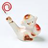 Мини Керамический Свисток Водяная Птичка Милые Животные Китайского Зодиака Шумоиздатель с Подвесным Шнурком Имитирует Пение Птиц Свисток Детская Игрушка для Ванны