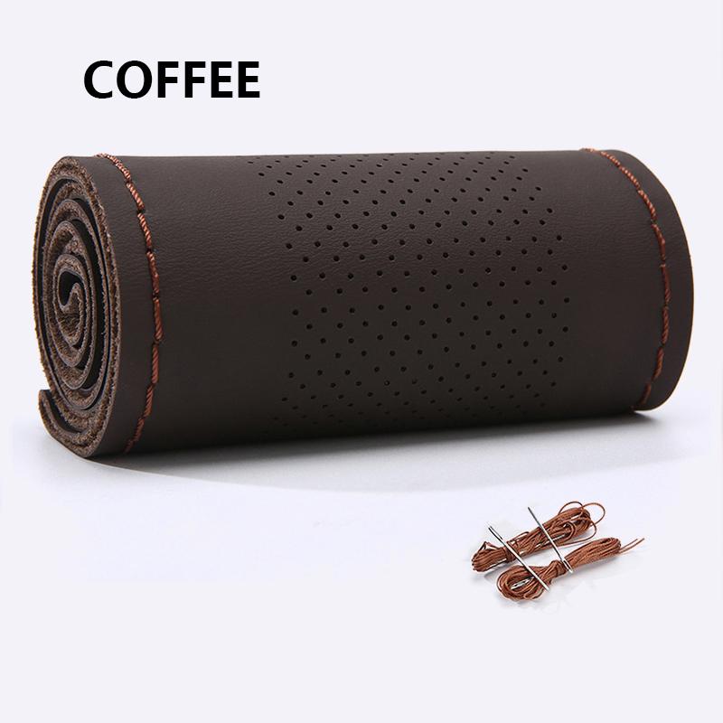 Противоскользящий чехол на руль автомобиля. Сшитые вручную чехлы на руль автомобиля подходят для 90% моделей на рынке.