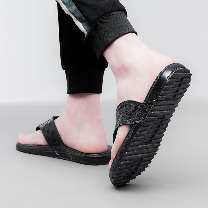 Fashion Cool Half Drag Brand Summer Beach Men Slippers Fashion Men's Casual Shoes Mens Beach Flip Flops Simple Male Flats Men's Shoes