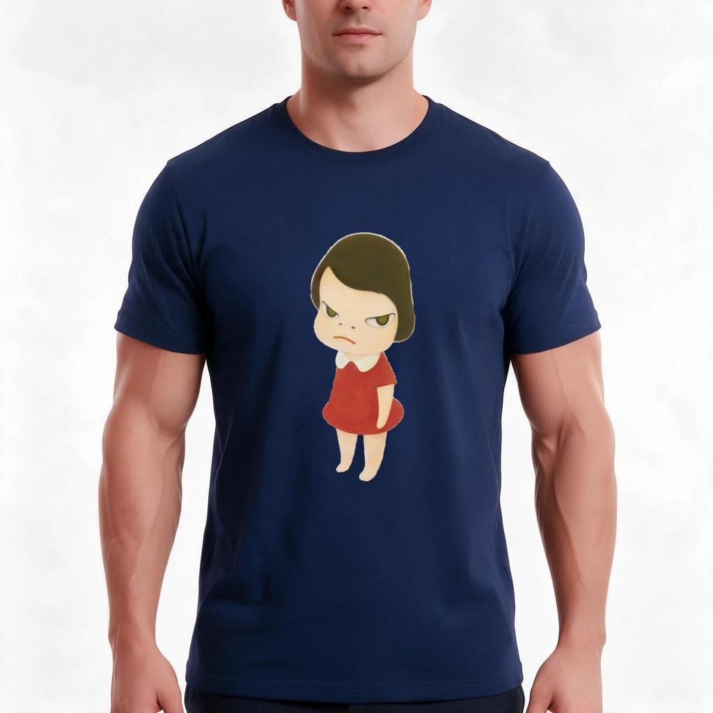 Yoshitomo Nara Tshirt Summer Casual Cotton Tee Oversized Streetwear Tops Vintage Graphic Print Loose Fit Short Sleeve