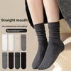Женские дезодорирующие простые носки из чистого хлопка, однотонные носки до середины икры, влагоотводящие и дышащие спортивные носки