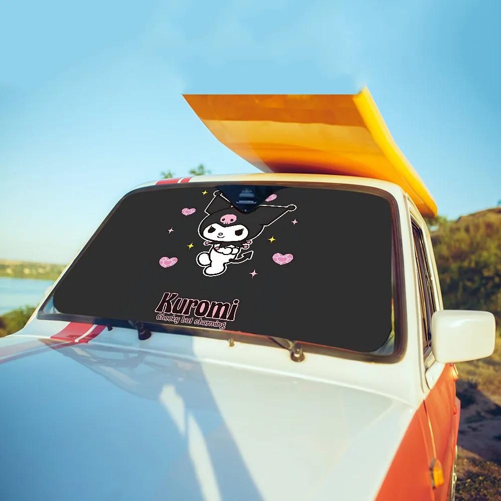 Автомобильный солнцезащитный козырек на лобовое стекло Kuromi - Веселая защита от солнца