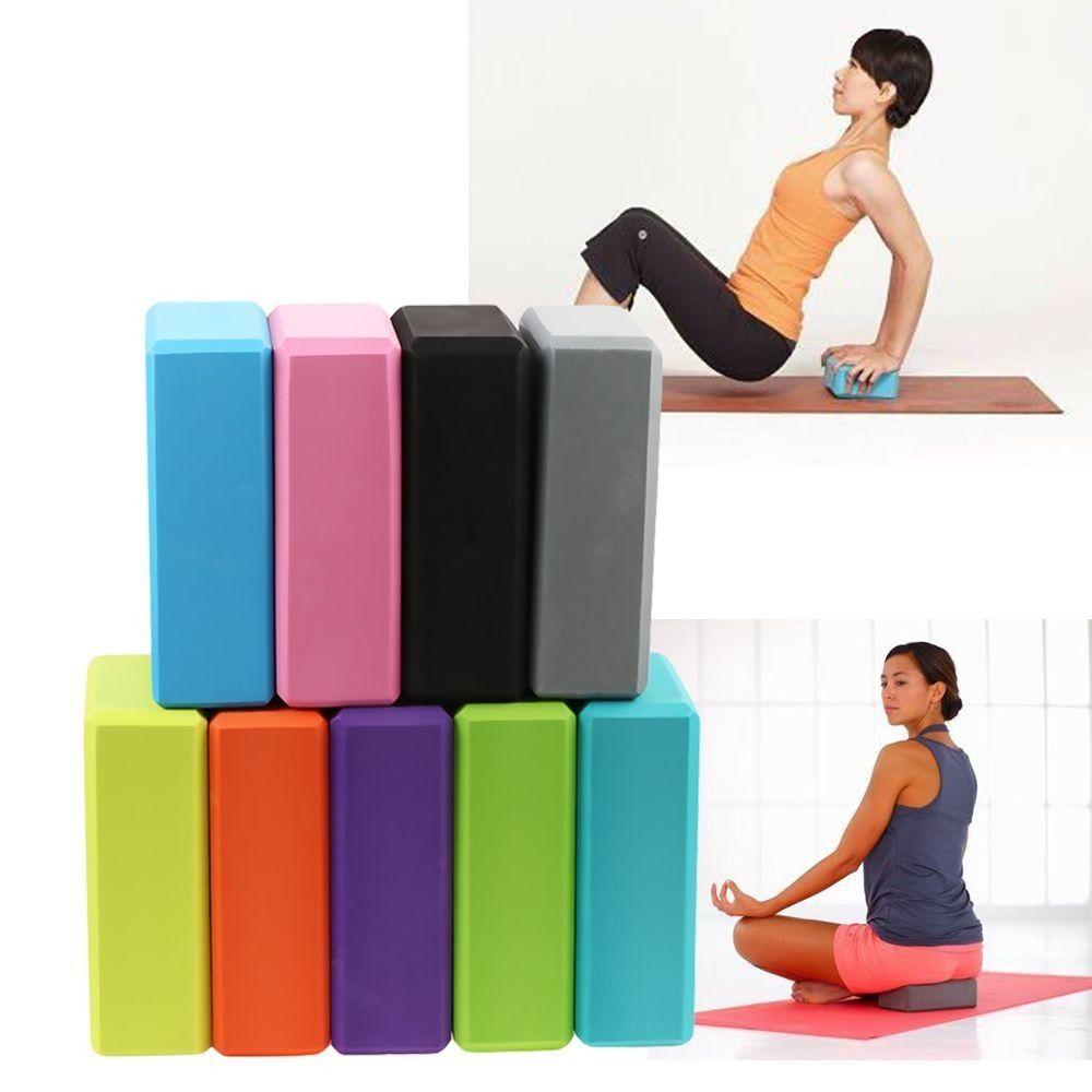 Non-Slip Sports Stretching EVA Exercise Pilates Fitness Equipment Yoga Block Brick Gym Foam