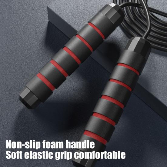 Скакалка нескользящая пена ручка длина регулируемая не спутывается студенты дети мужчины женщины тренировка тренировка похудение скакалка