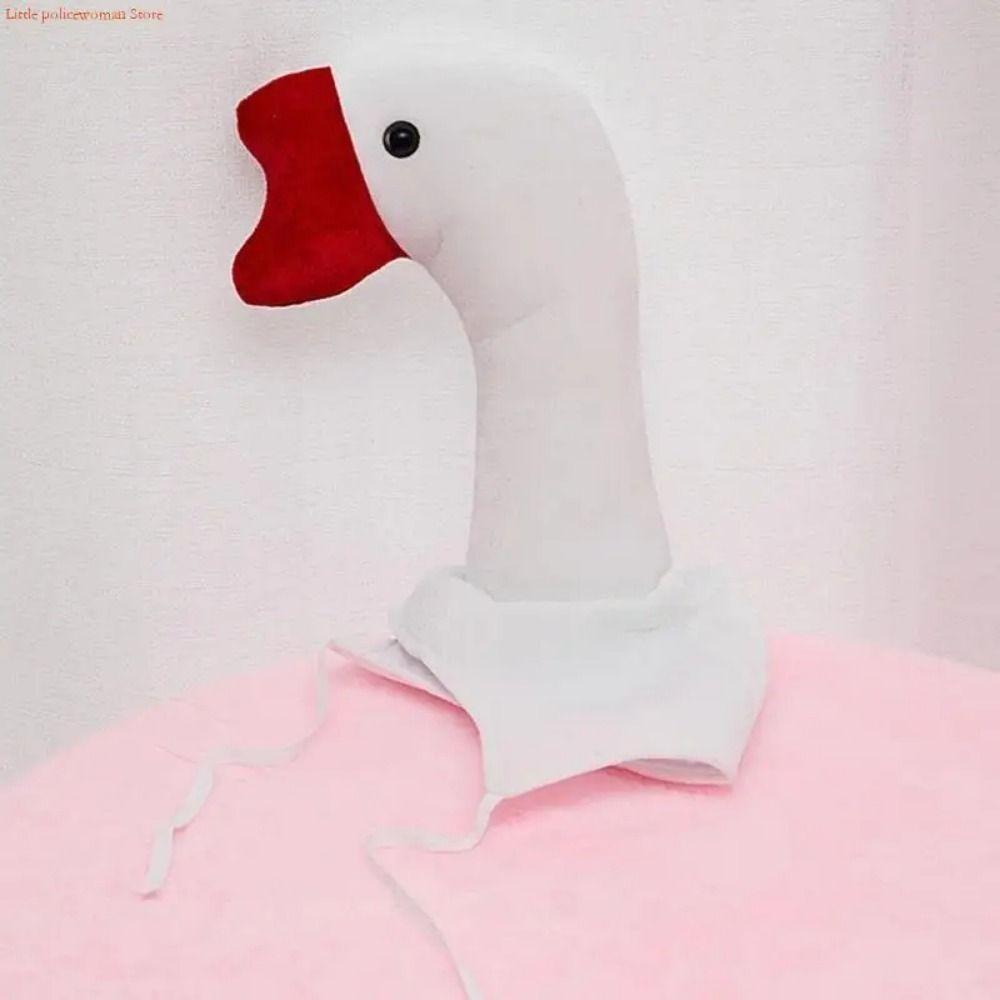 Creative Halloween Party Hat Plush Cartoon Goose Hat Big Goose Headgear Party Headdress Decoration