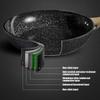 3-piece non-stick frying pan set 8 10.2 12 inch stainless steel cookware with ergonomic wooden handle for induction gas infrared cookers