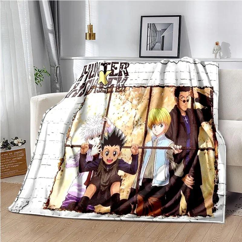 HUNTER X HUNTER Плед Аниме Мягкое Покрытие Легкое Теплое Мультяшные Пледы для Детской Комнаты Спальни