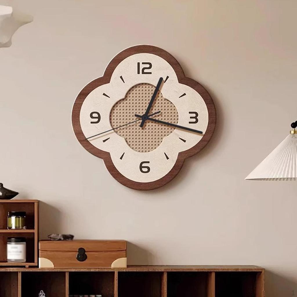 Wall Clock Hanging Art Modern Easy To Read Silent Non Ticking Home Decor Ornament