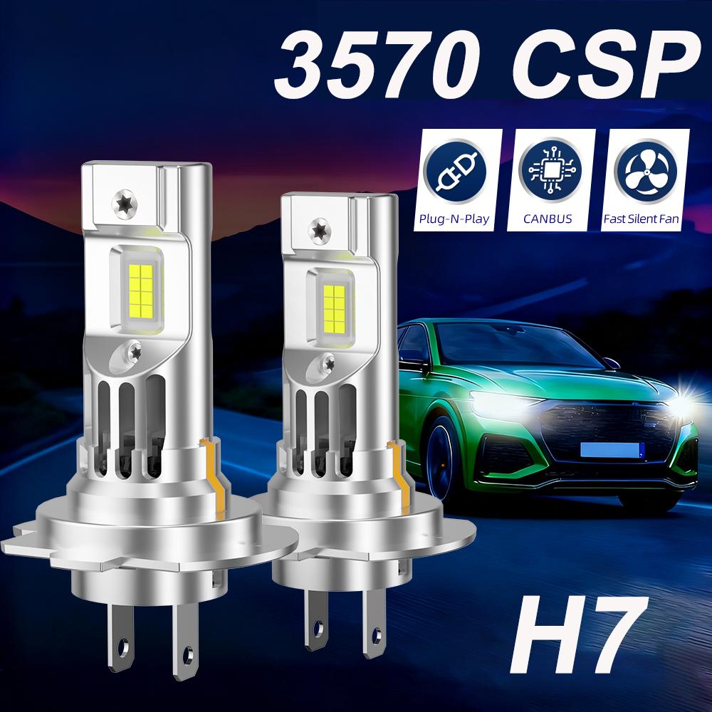 20000Лм H7 Светодиодный Комплект Фары Мини Лампа CSP 3570 для Автомобильной Фары Авто Туманки Canbus H7 Led Турбо Автомобиль 12В 6000К