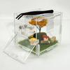 Reptiles Food Dish Water Bowl Feeding Tray With Magnetic Installatioin Simple Cleaning Feeder For Terrarium Box Feeding Accessory