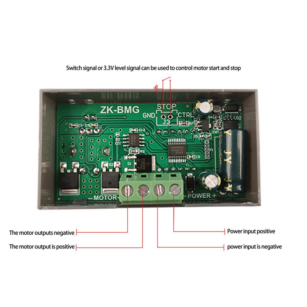 ШИМ DC контроллер скорости двигателя DC9-60V 500W регулятор скорости электродвигателя