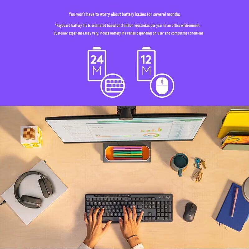 Logitech Беспроводной комплект клавиатуры и мыши MK370