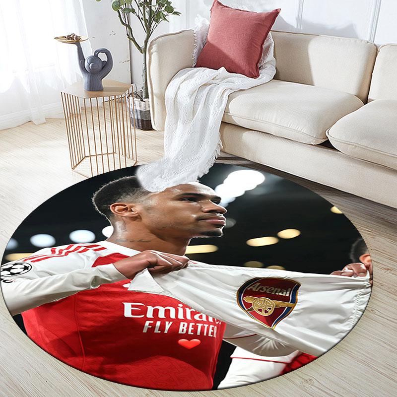 Gabriel Magalhaes pattern round rug,Carpet Rug for Living Room Bedroom Playroom ,Non-slip Floor Mat,Holiday Gifts and Birthday Gifts.