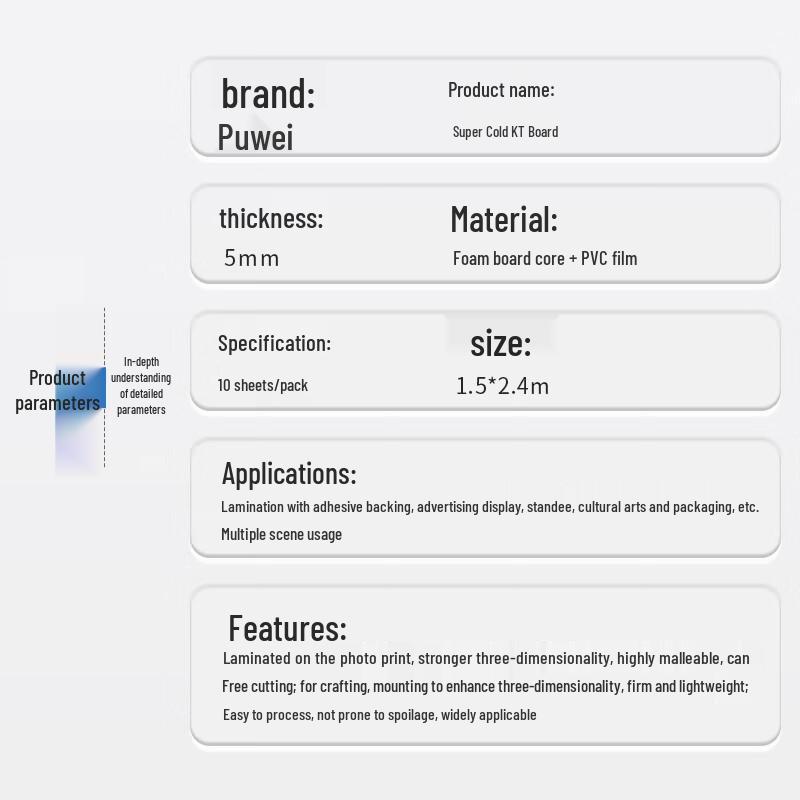 Prowell KT Foam Board for Advertising & Crafts