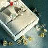 Серьги-гвоздики GRA Moissanite, стерлинговое серебро 925 пробы, лабораторный бриллиант, моссанит, серьги для женщин и мужчин, муассанит, 1 карат, 2 карата