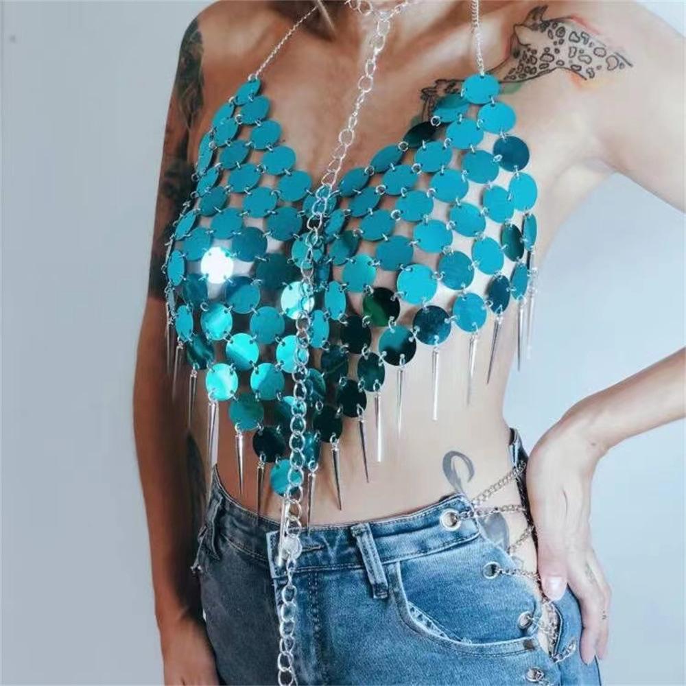 Hot Selling Women's Clothing Sexy Bead Sequin Tank Top