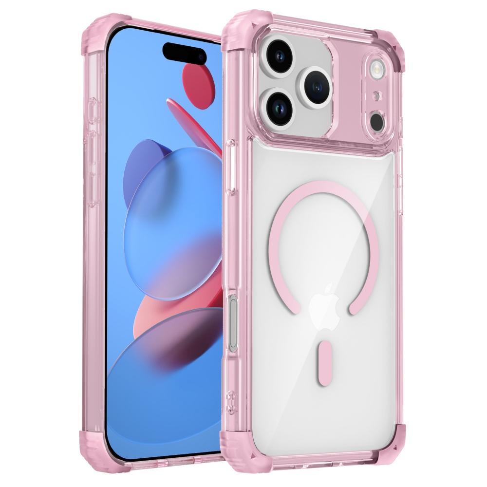 Transparent Shockproof Magnetic Case For iPhone 11 12 13 14 15 16 17 Pro Max Air Plus For Magsafe Magnetic Acrylic Hard Cover