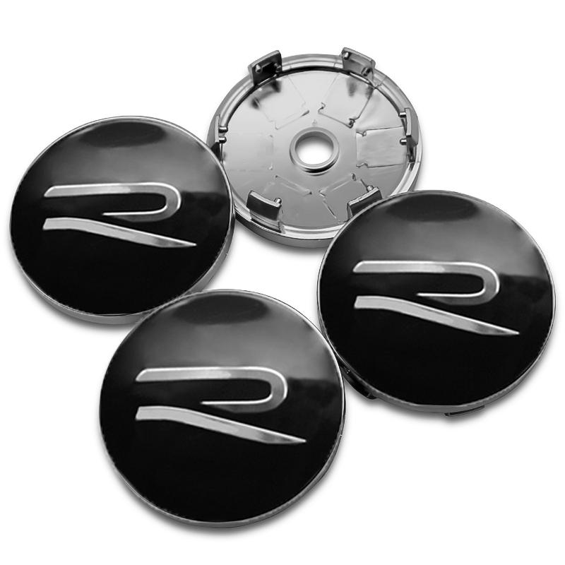VW 4Pcs 56mm 60mm Car Wheel Center Hub Cap Cover Emblem Stickers For Volkswagen VW GTI Polo Golf Passat Tiguan Arteon Touareg Caddy