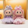 Bow Sequined Gauze Dress Clothing for 17cm Doll Outfit Accessories Kids Gift Dress Up Animal Accessories