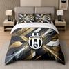 3 шт. Комплект постельного белья Juventus FC Мягкая простыня и две наволочки Декор для спальни дома