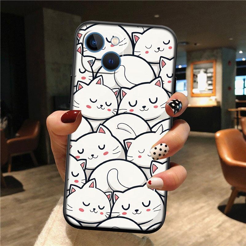 Cat Kitten Cute Shell Phone Case for Samsung Galaxy S20 S21 S22 Ultra FE Plus A21S A22 A24 A25 A26 A30 A30S A31
