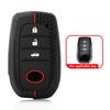 Силиконовый чехол для ключа-пульта автомобиля для Toyota RAV4 Corolla C-HR Crown Camry Land Cruiser Prado Yaris Avensis Аксессуары для ключей автомобиля