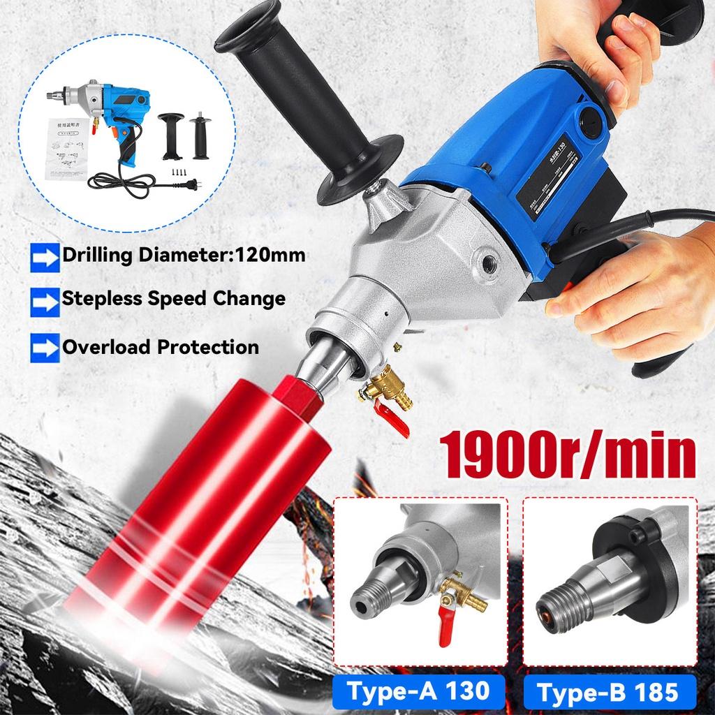 220V 4300W 120mm Electric Diamond Core Drill Dry Wet Water Drill with Handle Handheld Concrete Core Drilling Machine