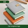 A5 Soft Leather Business Notebook, Thick Diary, Buckle Work Notebook, Meeting Record Book, Student Subject Notes, Excerpt Book, Lined Pages