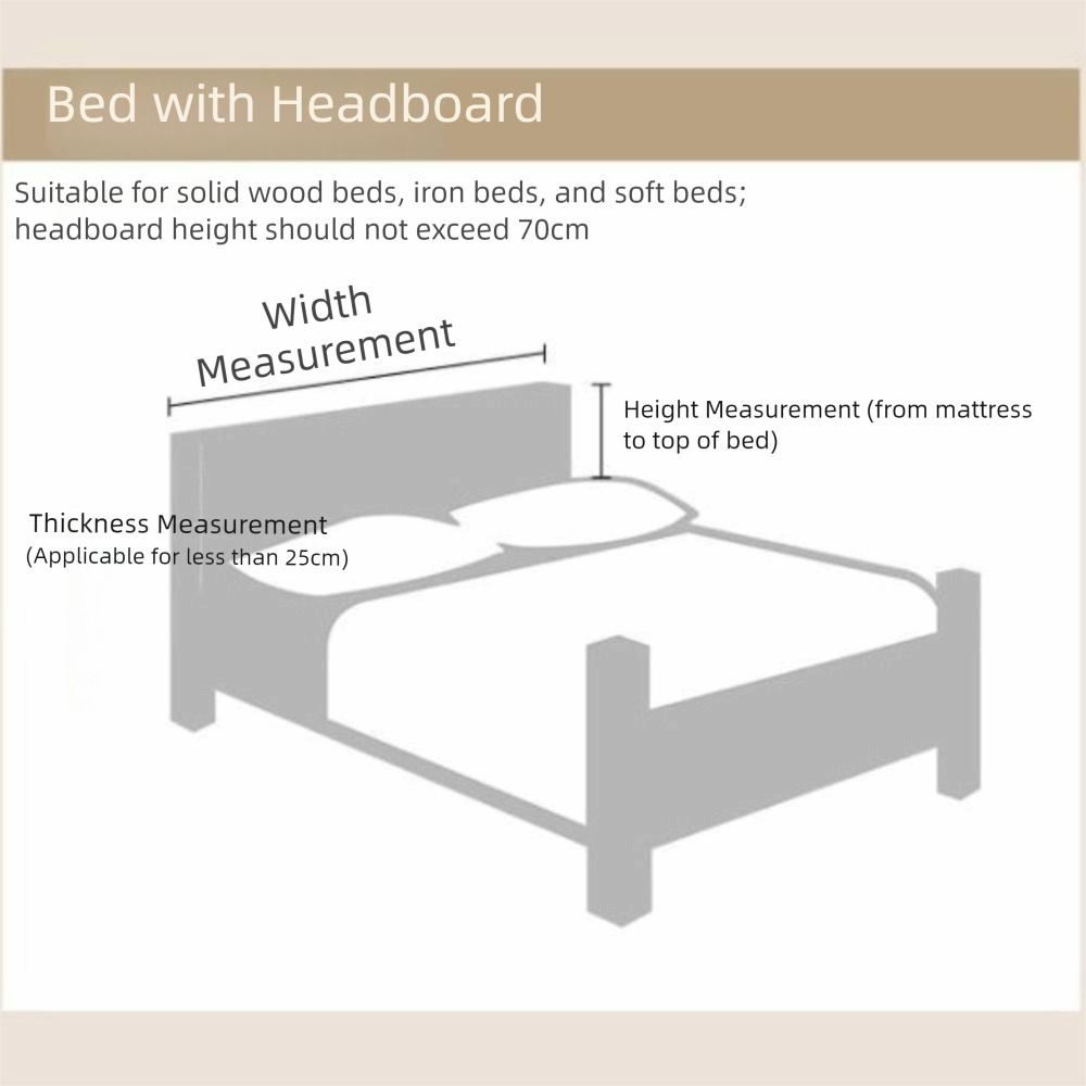Утолщенный чехол на изголовье кровати однотонный мягкий чехол на изголовье всесторонний моющийся чехол на спинку кровати защита от столкновений