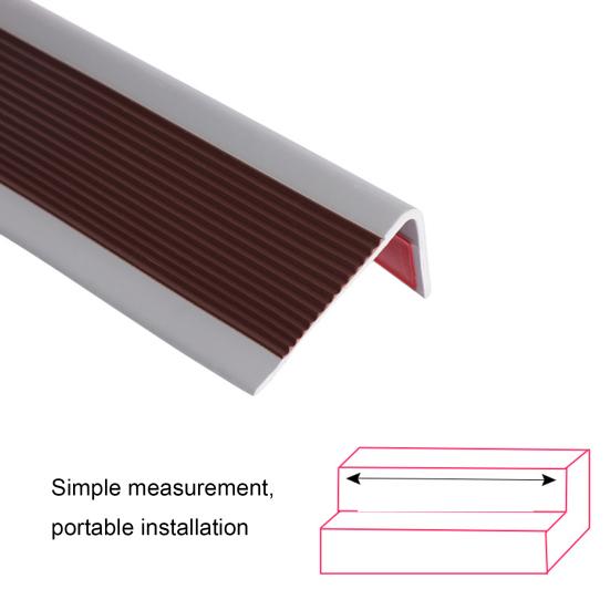 Самоклеящаяся защита края лестницы, нескользящая водонепроницаемая полоса на краю лестницы, противоскользящая полоса из ПВХ для внутренней и наружной лестницы