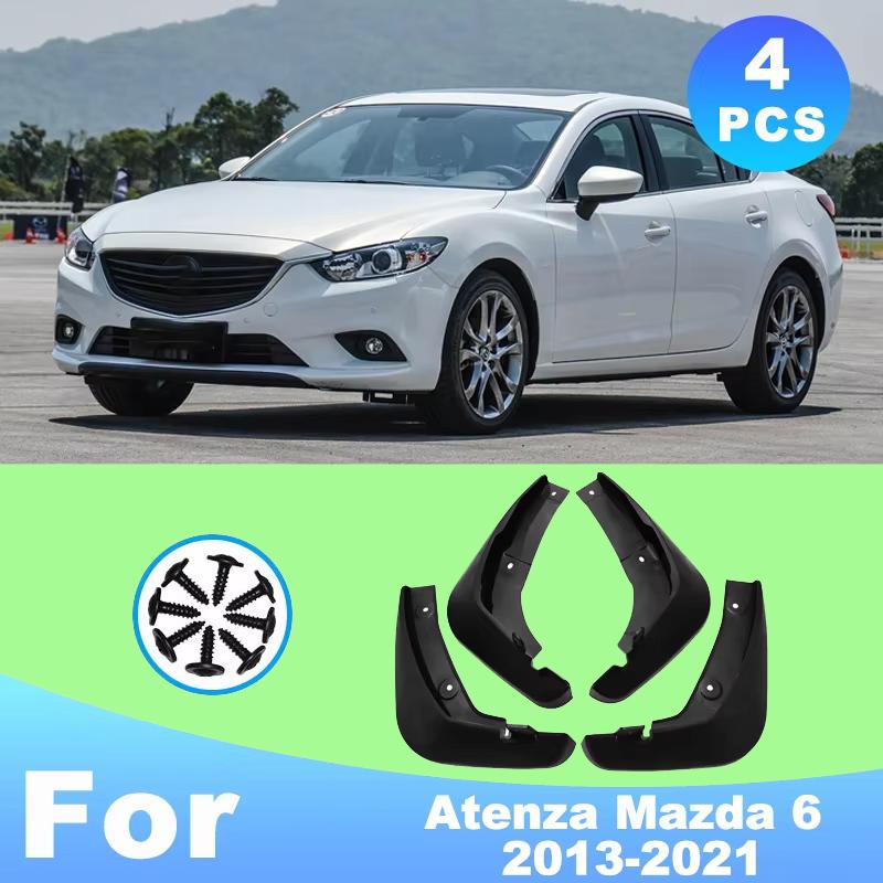 Для Atenza Mazda 6 2013- Автомобильная шина Брызговик Водонепроницаемый Предотвращает разбрызгивание грязи Автомобильный грязеотражатель Накладка крыла 4 шт. Аксессуары