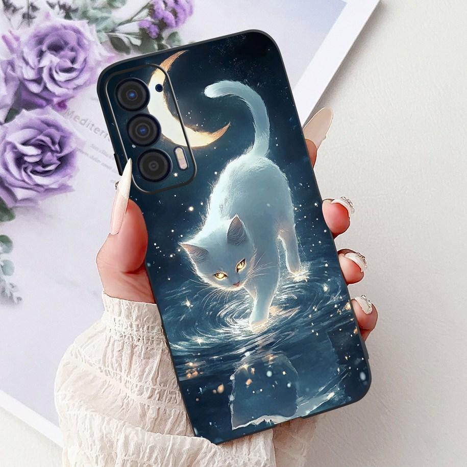For Motorola Edge 2021 Case XT2141-1 Cover Luxury Dragon Cartoon Funda Soft Silicone Black Bumper For Moto Edge 2021 Phone Cases