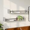 VidaXL Wall Shelves with Bars 2 Pcs Sonoma Grey 80x16x14 Cm 835442