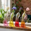 Handmade Hydroponic Glass Vase Transparent Flower Arrangement Vase Flower Holder  Living Room