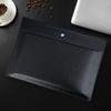 A4 Paper Portable Leather File Bag Fashion File Bag Thickening Button Waterproof Business Office Documents Storage Management