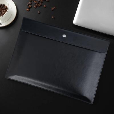 Бумажная портативная кожаная сумка формата А4, модная сумка для файлов, утолщенная кнопка, водонепроницаемая, деловая, офисная, для хранения документов